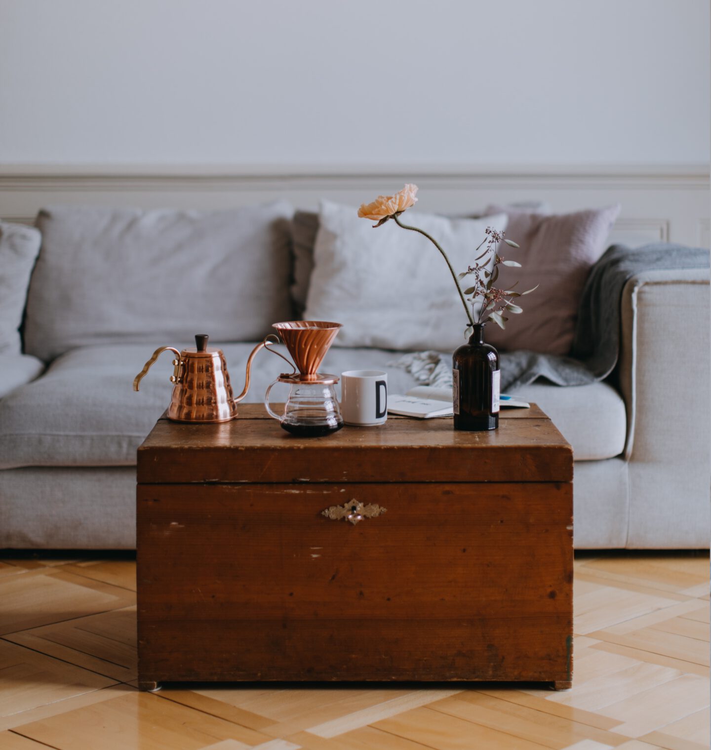 Eine Truhe zur Aufbewahrung von Erinnerungsstücken