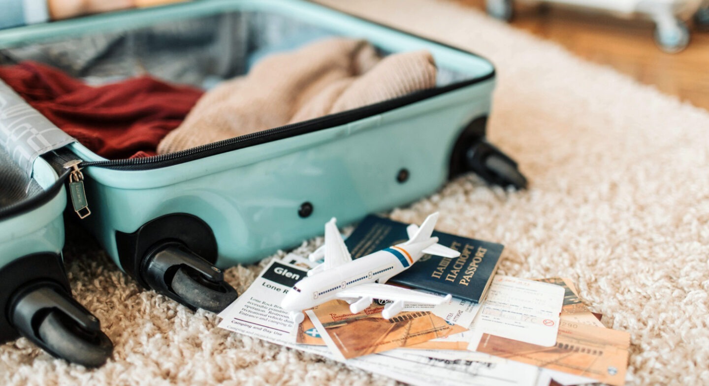 Koffer auspacken nach der Reise