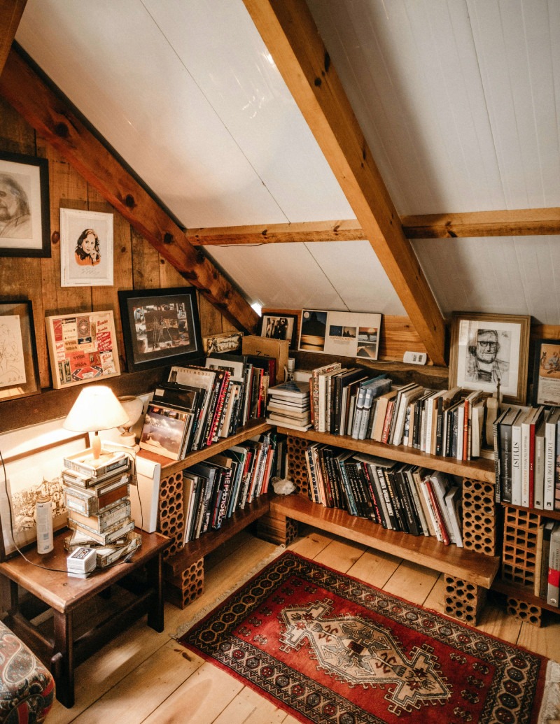 An attic that can be decluttered with Swedish Death Cleaning.